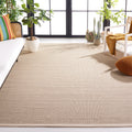 SAFAVIEH Natural Fiber Collection Area Rug - 5 x 8, Marble & Beige, Border Sisal Design, Easy Care, Ideal for High Traffic Are