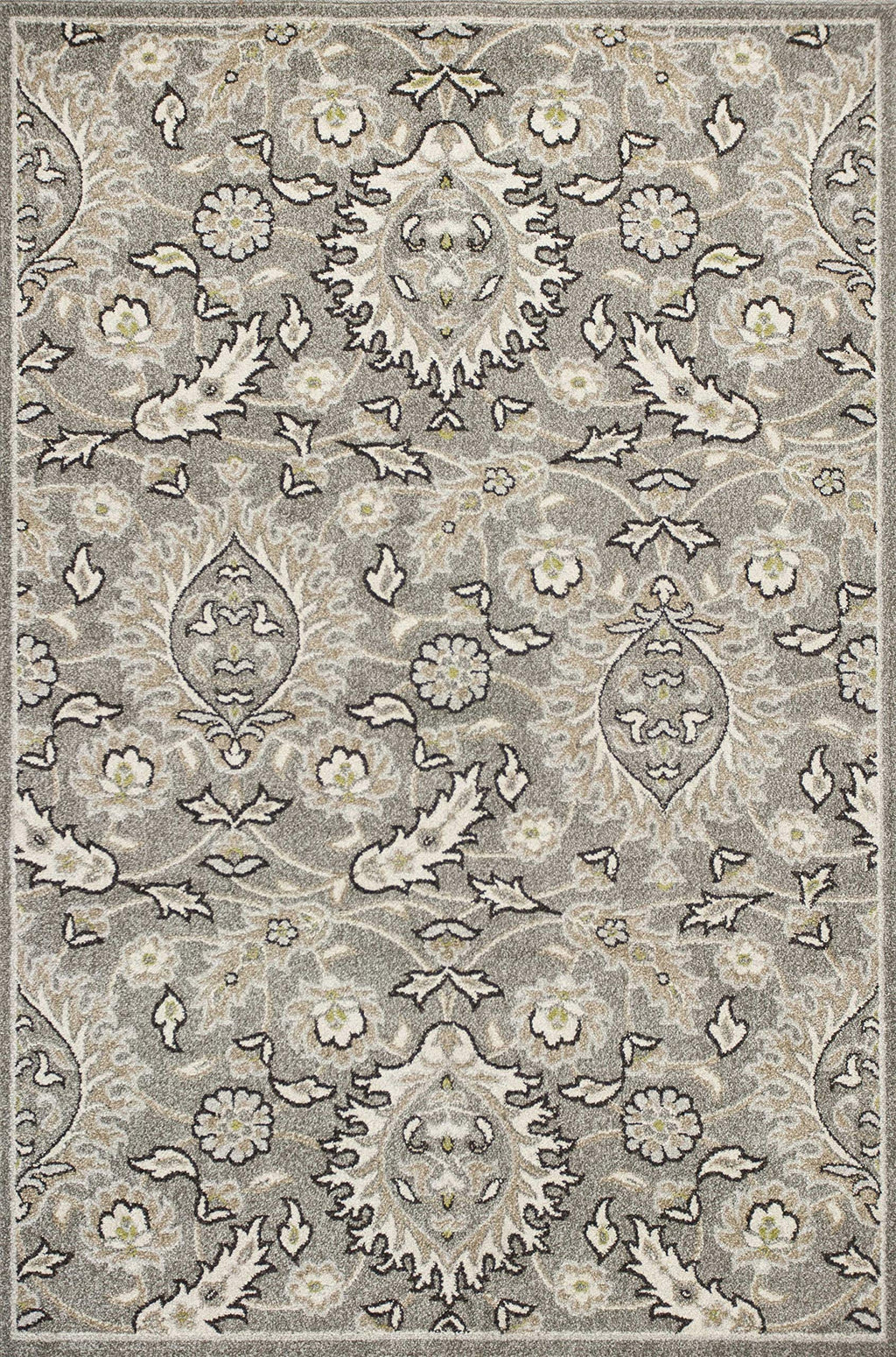 HomeRoots Decor 23' x 45' UV-Treated Polypropelene Grey Area Rug