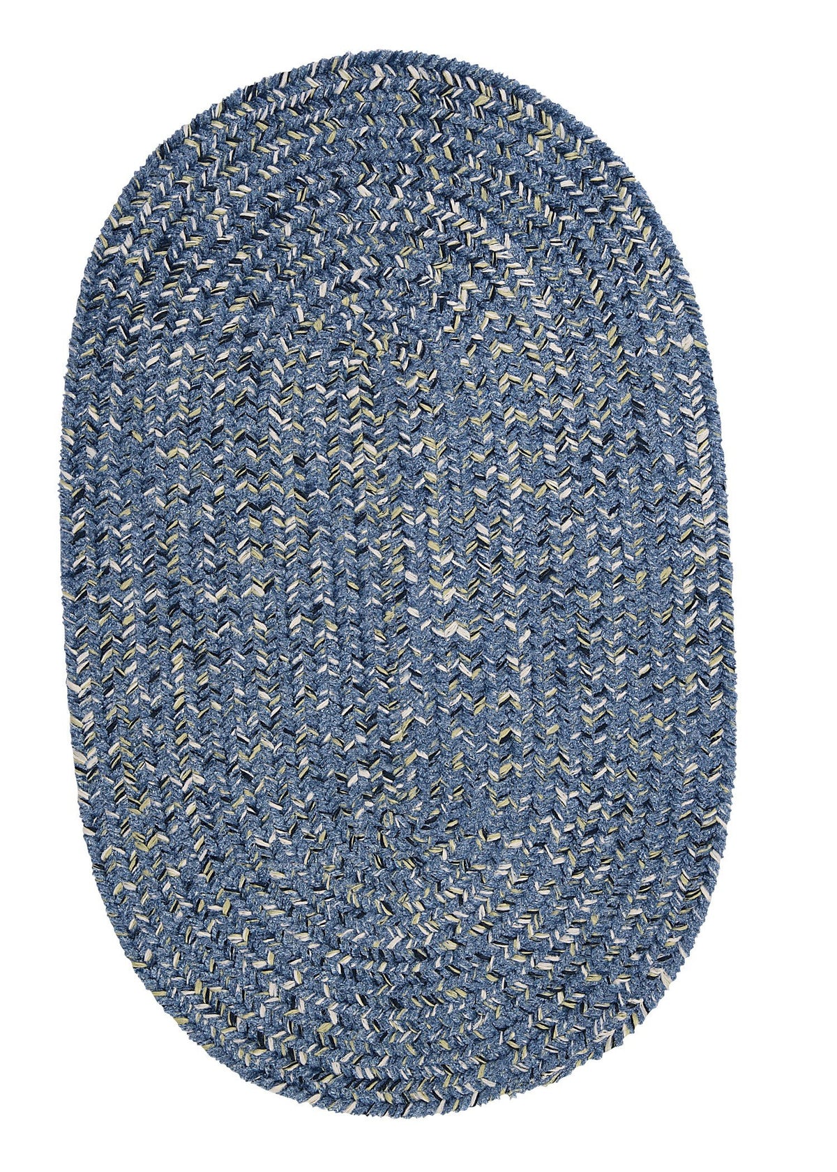 West Bay Round Area Rug, 12 By 12-Feet, Blue Tweed