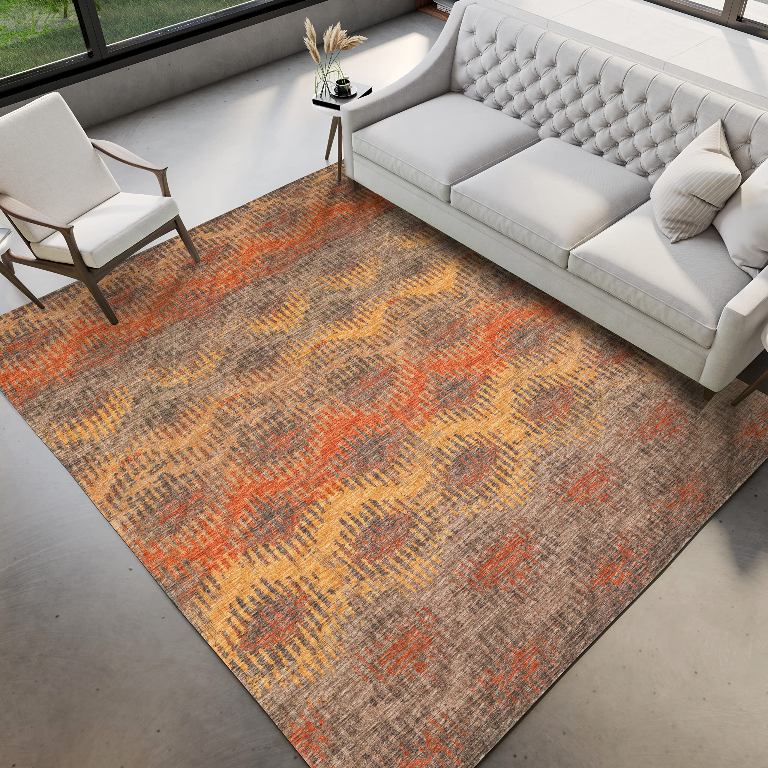 Dalyn Rugs Brisbane Br9 Dynamic Chevron Sunset 3' X 5'