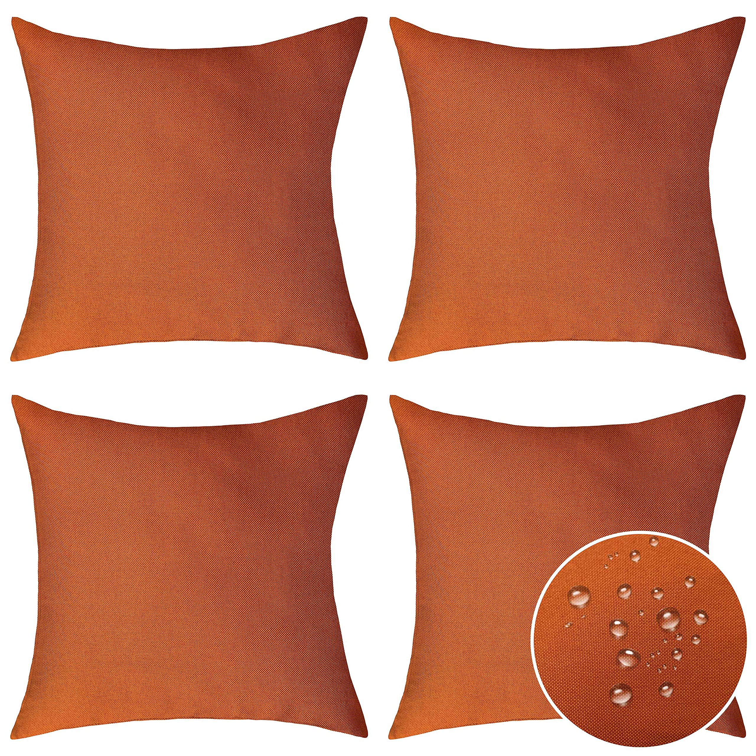 Home Brilliant Outdoor Pillow Covers Decorations Outdoor Pillows Covers 18X18 Pumpkin Throw Pillow Covers For Patio Porch, 18 X