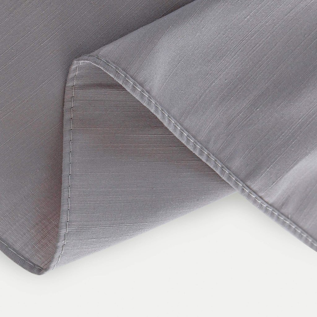 Biscaynebay Wrap Around Bed Skirts With Split Corners For King Beds 15 Inch Drop, Silver Grey Adjustable Elastic Dust Ruffles Ea