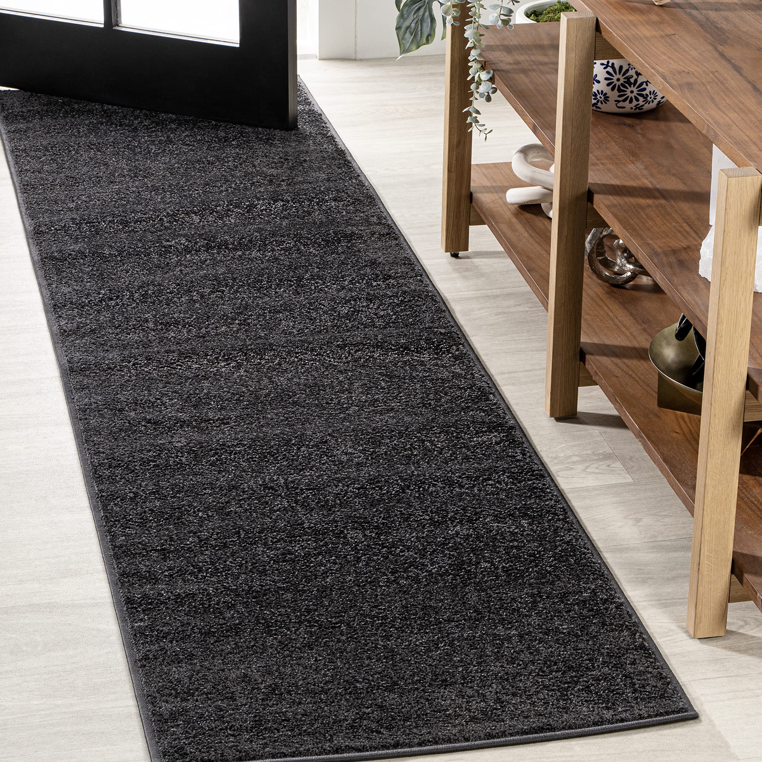 JONATHAN Y SEU100I-212 Haze Solid Low-Pile Indoor Runner Rug, Coastal, Bohemian, Minimalist, Classic, Casual for Bedroom,Kitchen