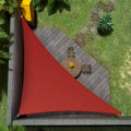 Amgo Custom Size 12' X 23' X 25.9' Red Right Triangle Sun Shade Sail Upf50+ Agtapt8, Order To Make Canopy Awning, 95% Uv Blockag