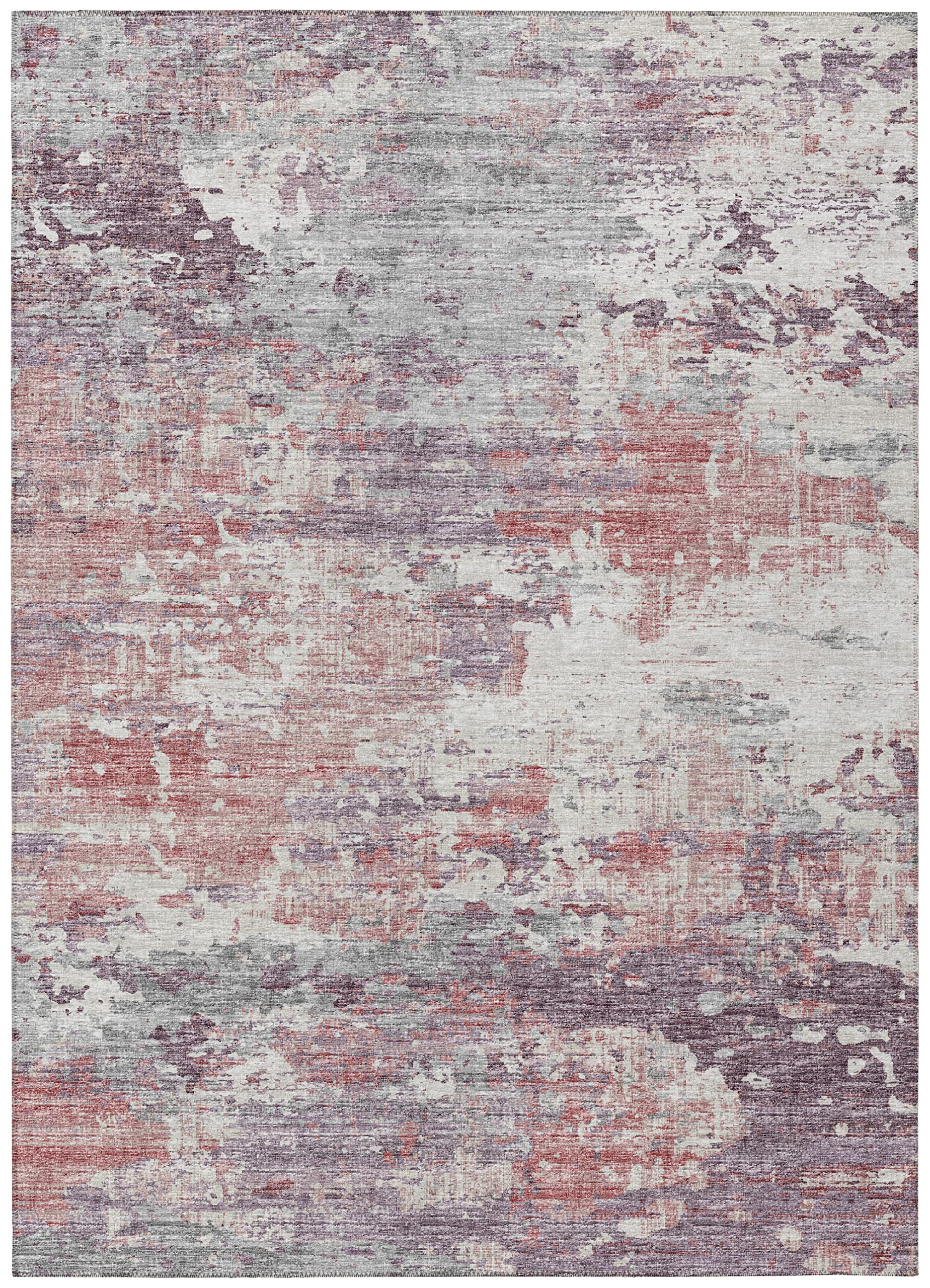 Addison Rugs Indoor/Outdoor Accord Aac34 Pink Washable 9' X 12' Indoor Outdoor Area Rug, Easy Clean, Machine Washable, Non Shedding, Bedroom, Living Room, Dining Room, Kitchen, Patio Rug