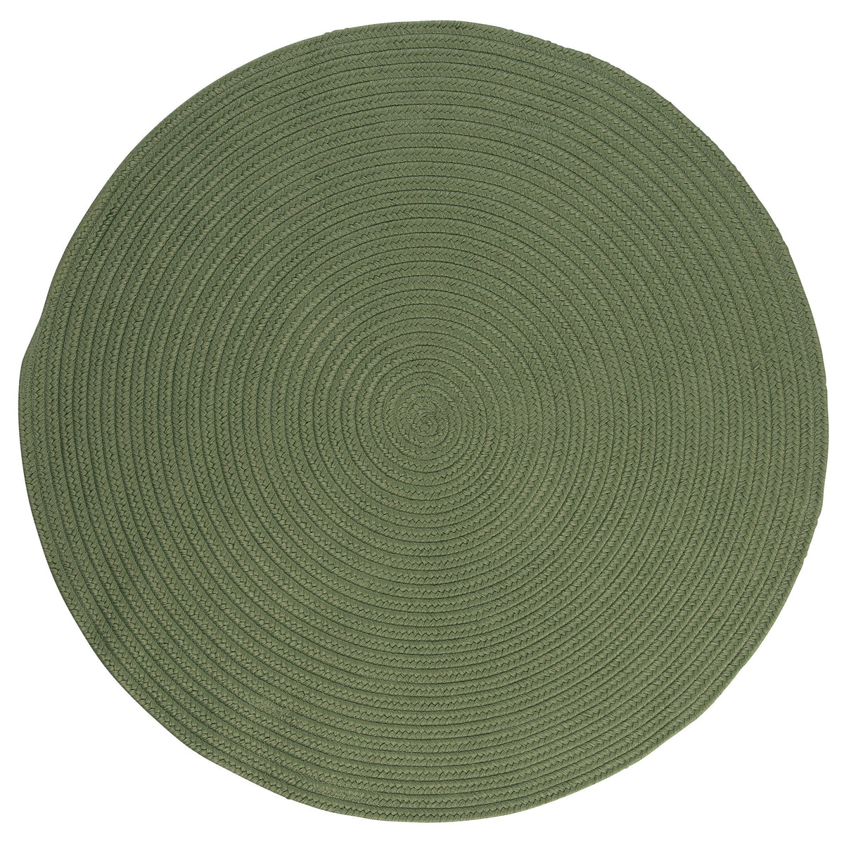 Boca Raton Polypropylene Round Rug 8&quot; X 8&quot; Moss Green