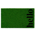 Calloway Mills 102661729Gbb Vertical Hello Doormat, Green/Black, 17' X 29'