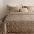 Heimenaogo Egyptian Cotton Duvet Cover Set - Luxurious California King Size With Silky Soft Sateen Weave, Boho Style, Zipper Clo