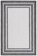 Safavieh Courtyard Collection 2' X 3'7' Ivory / Black Cy8475 Indoor/ Outdoor Waterproof Easy Cleaning Patio Backyard Mudroom Ac