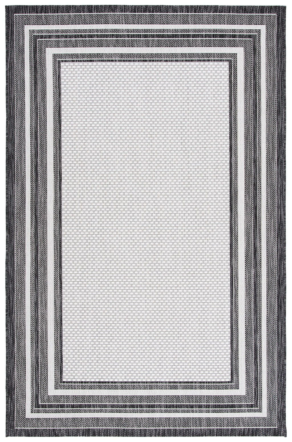 Safavieh Courtyard Collection 9' X 12' Ivory / Black Cy8475 Indoor/ Outdoor Waterproof Easy Cleaning Patio Backyard Mudroom Area