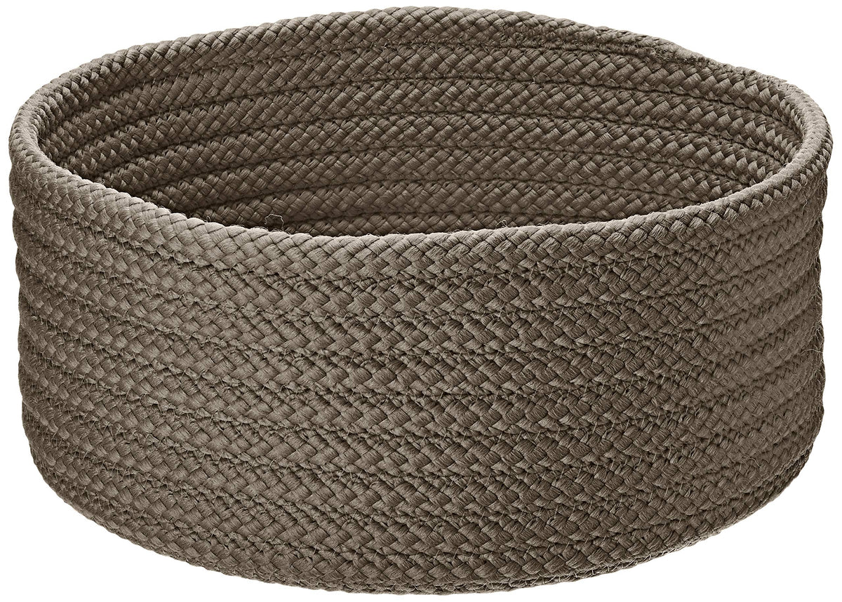 Storage Basics Decorative Basket, 14”X14”X7”, Gray