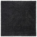 SAFAVIEH August Shag Collection Area Rug - 4 Square, Charcoal, Solid Design, Non-Shedding & Easy Care, 1.2-inch Thick Ideal for