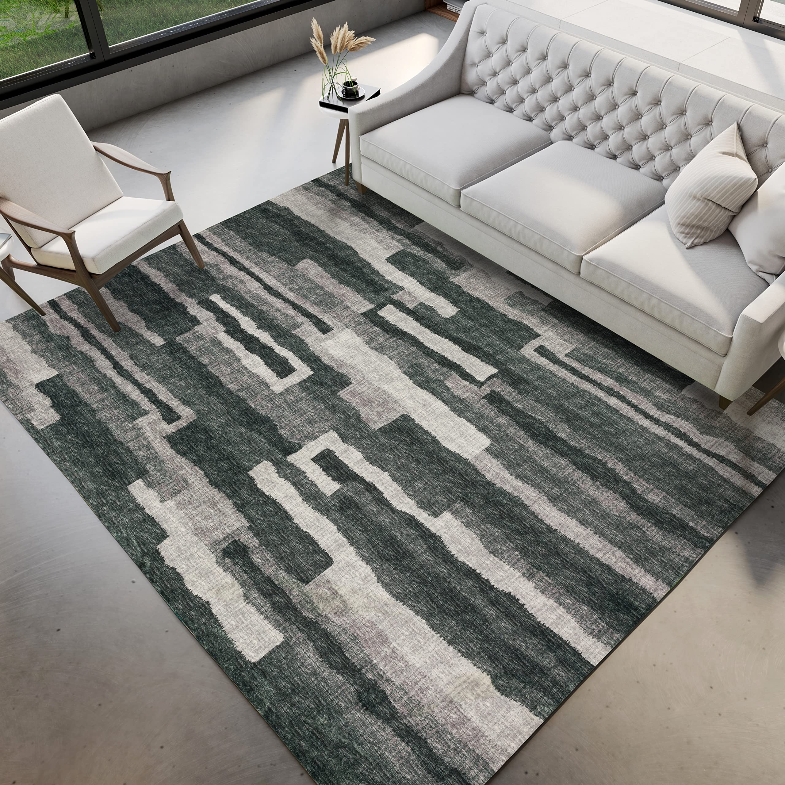 Dalyn Rugs Brisbane Br7 Bold Retro Stiped Midnight 8' X 10'