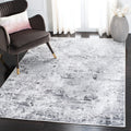 SAFAVIEH Amelia Collection Area Rug - 10 x 14, Grey & Ivory, Modern Abstract Design, Non-Shedding & Easy Care, Ideal for High 