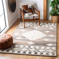 SAFAVIEH Amsterdam Collection 3 Round Terracotta / Multi AMS108D Moroccan Boho Non-Shedding Dining Room Entryway Foyer Living R