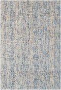 SAFAVIEH Abstract Collection Accent Rug - 2' x 3', Dark Blue & Rust, Handmade Wool, Ideal for High Traffic Areas in Entryway, Li