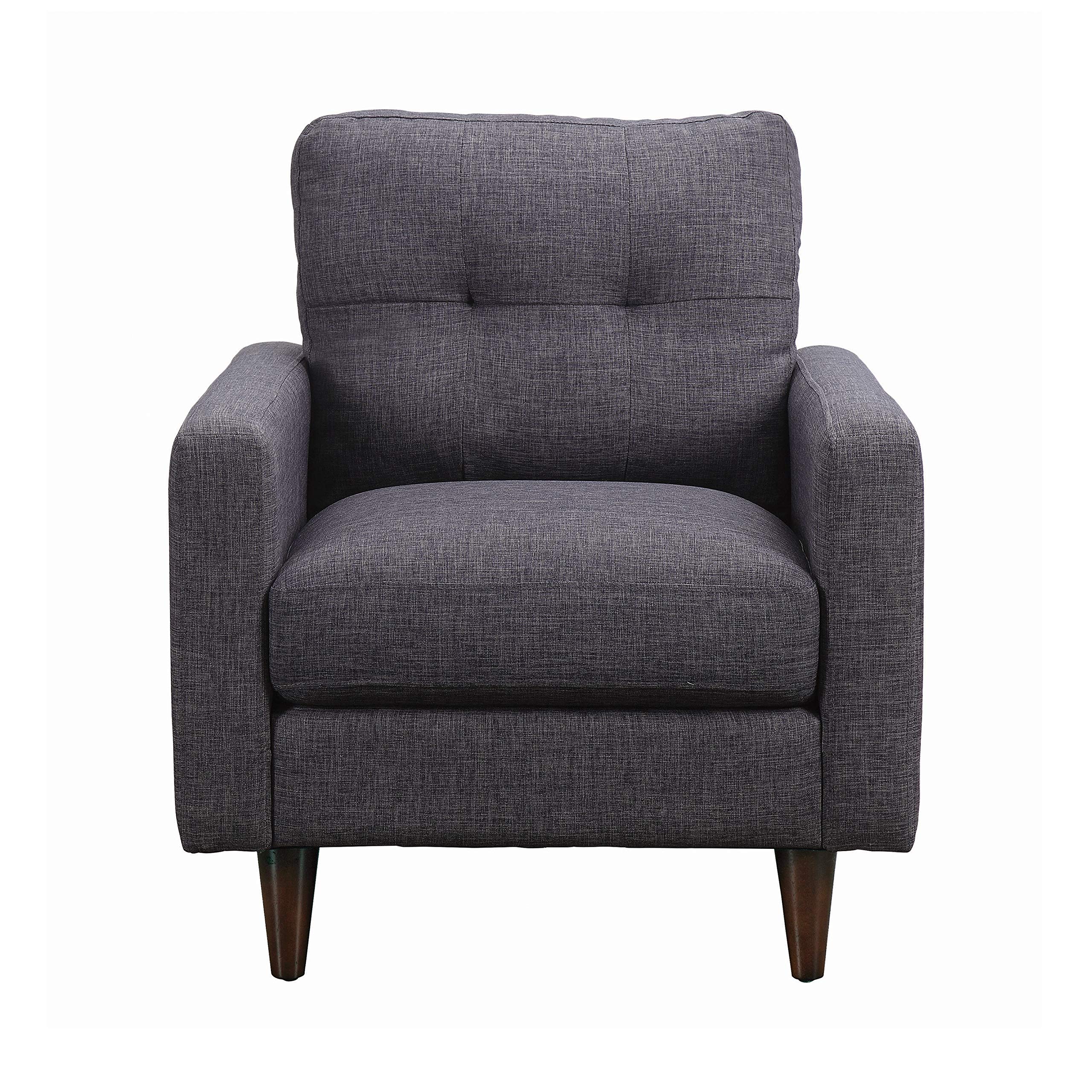 Coaster Home Furnishings Watsonville Tufted Back Grey Chair, 34.25&quot;&quot; h x 33.75&quot;&quot; w x 30.5&quot;&quot; d