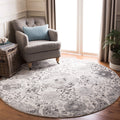 SAFAVIEH Madison Collection 11' Round Cream / Silver MAD600D Boho Chic Glam Paisley Non-Shedding Dining Room Entryway Foyer Livi