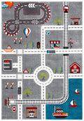 SAFAVIEH Carousel Kids Collection Accent Rug - 23 x 4, Grey & Ivory, Non-Shedding & Easy Care, Ideal for High Traffic Areas fo