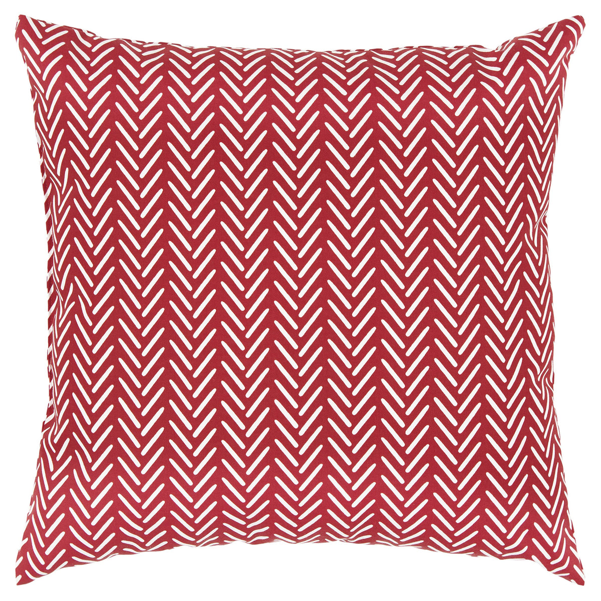 Rizzy Home 22&quot; x 22&quot; Indoor/Outdoor Polyester Pillow in Red