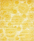 Unique Loom Sofia Collection Area Rug - Grand (8 x 10 Rectangle, Yellow/ Ivory)