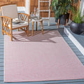 SAFAVIEH Courtyard Collection 53 x 77 Ivory/Pink CY8521 Indoor/ Outside Waterproof Easy cleansingPatio Backyard Mudroom Area M