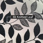 Treatmentex Black Lace Sheer Curtains For Bedroom Living Room 95 Inch Length Light Filtering Leaf Knitted Semi Sheer Window Curt