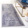 SAFAVIEH Adirondack Collection Runner Rug - 26 x 12, Grey & Navy, Oriental Distressed Design, Non-Shedding & Easy Care, Ideal 
