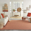 Nourison Positano Indoor/Outdoor Terracotta 9' X 12' Area Rug, Easy- Cleaning, Non Shedding, Bed Room, Living Room, Dining Room,