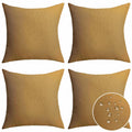 Home Brilliant Holiday Pillow Covers 16X16 Outdoor Pillows Burlap Sunbrella Yellow Mustard Throw Pillow Covers For Patio Outdoor