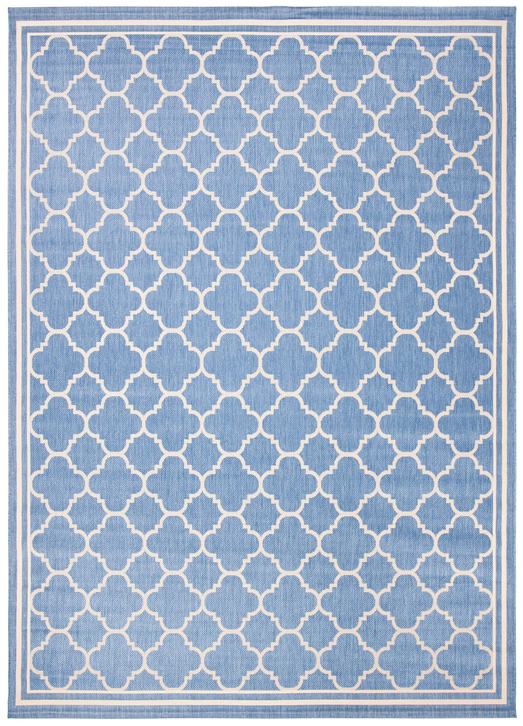 Safavieh Courtyard Collection 8' X 10' Blue/Beige Cy6918 Trellis Indoor/ Outdoor Patio Backyard Mudroom Area Rug