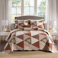 Travan 3-Piece Queen Quilt Sets With Shams Oversized Bedding Bedspread Reversible Coverlet Set, Queen Size