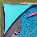 Colourtree 20' X 20' X 28.3' Turquoise Right Triangle Ctaprt20 Sun Shade Sail Canopy Mesh Fabric Uv Block Upf50 - Commercial Hea