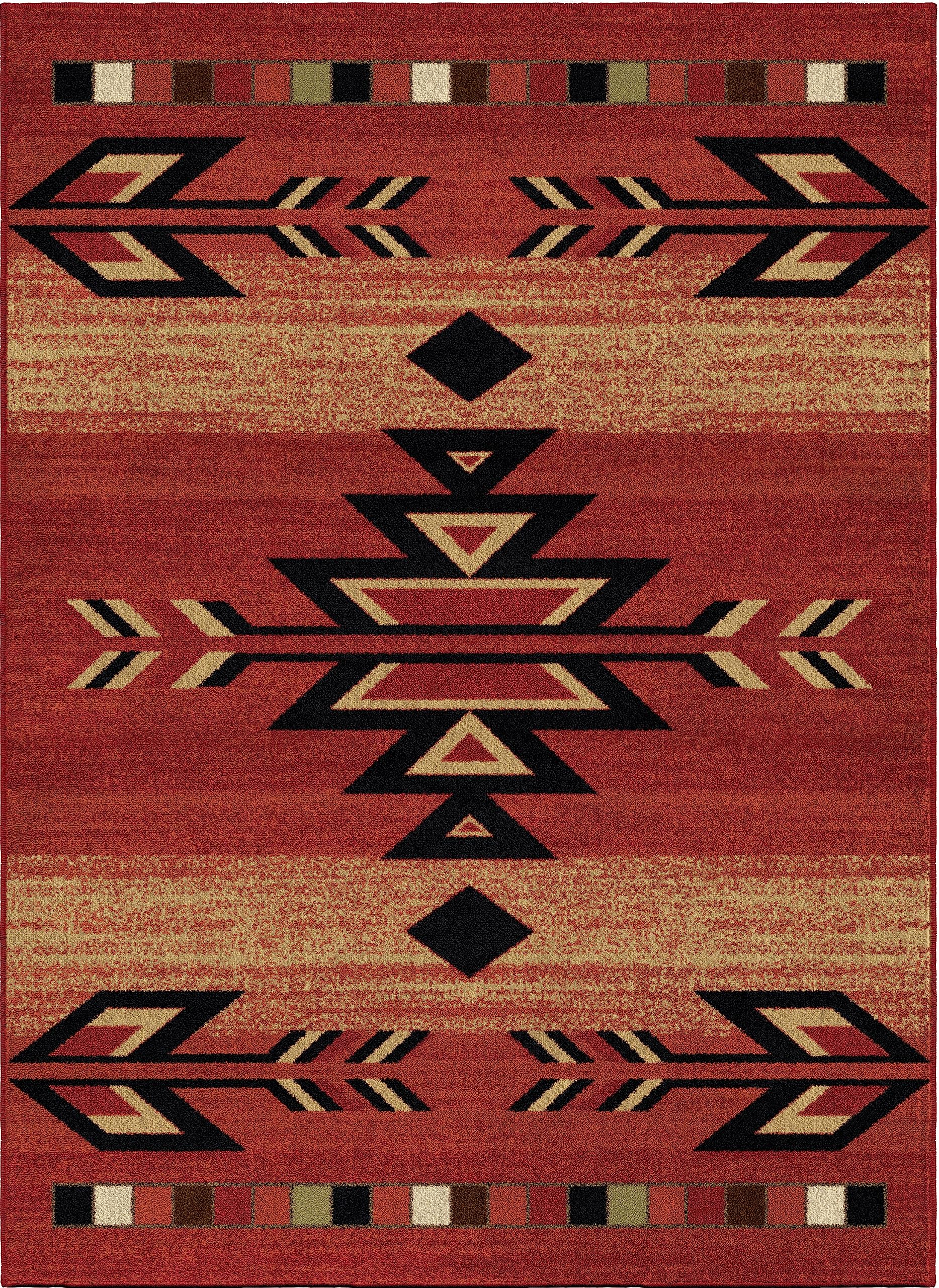 Mayberry Rugs Rio Grande Area Rug, 53x73, Red