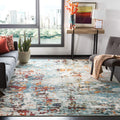 SAFAVIEH Madison Collection X-Large Area Rug - 12 x 18, Grey & Blue, Modern Abstract Design, Non-Shedding & Easy Care, Ideal f