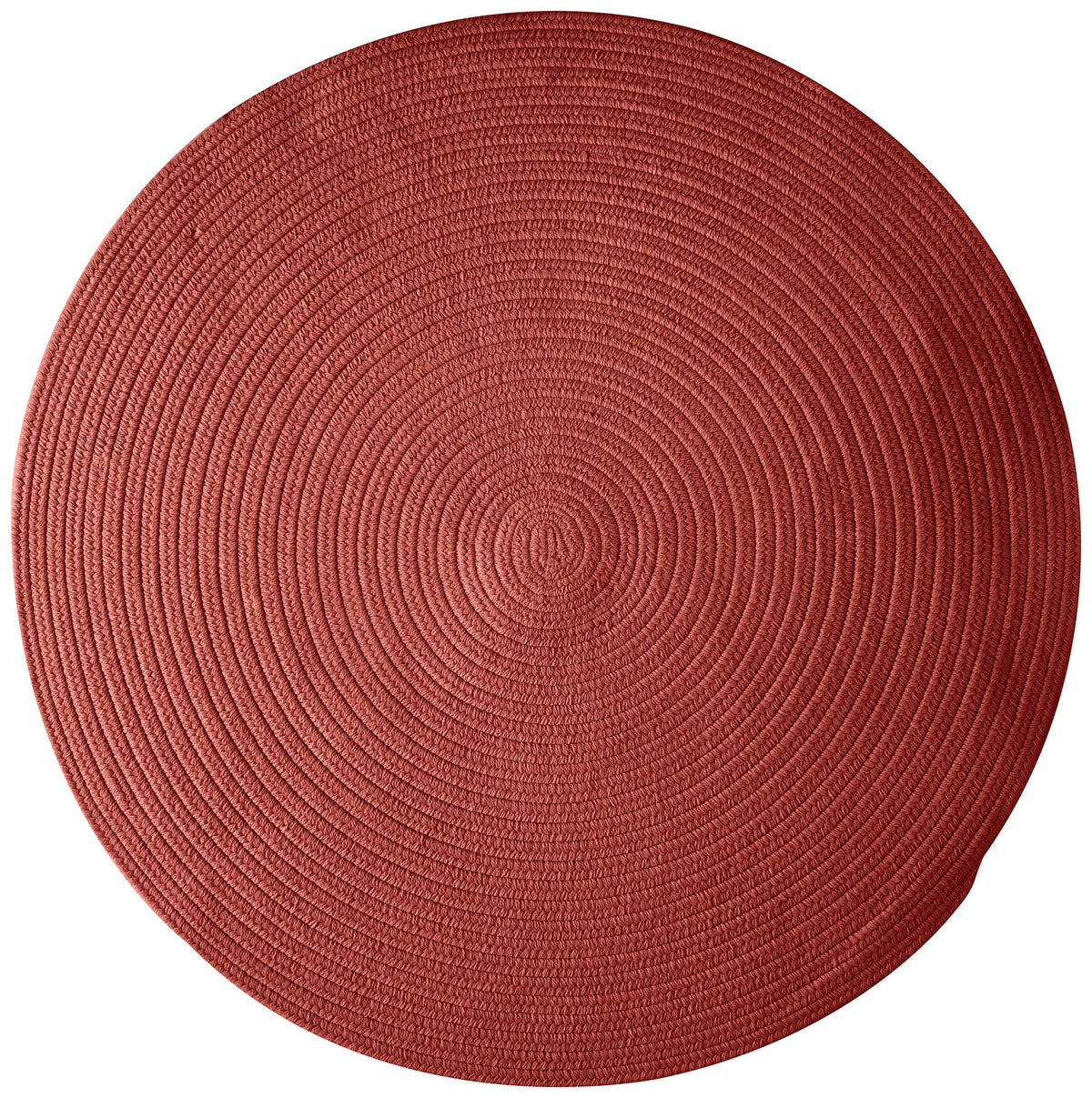 Colonial Mills Bristol Polypropylene Braided Round Rug, 12-Feet, Rosewood