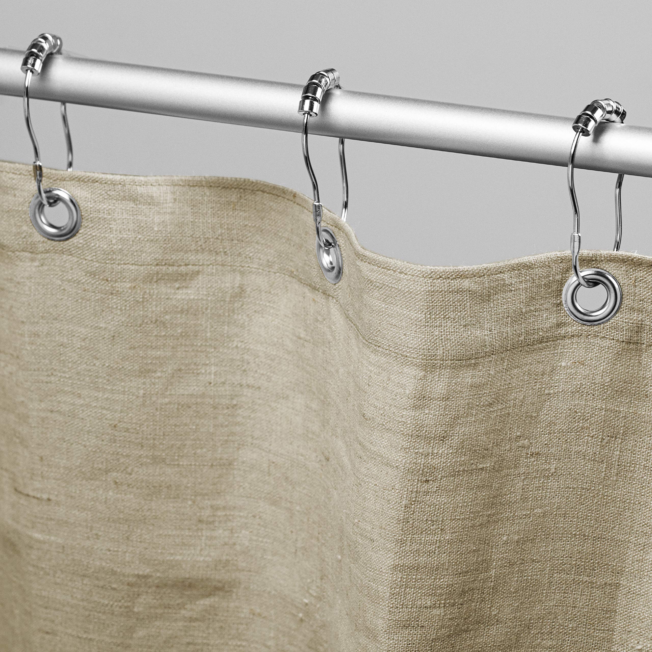 Bean Products Hemp Stall Shower Curtain (Natural), [36' X 74'] | All Natural Materials - Made In Usa | Works With Tub, Bath An