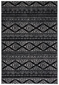 SAFAVIEH Tulum Collection Accent Rug - 2 x 3, Black & Ivory, Moroccan Boho Tribal Design, Non-Shedding & Easy Care, Ideal for 