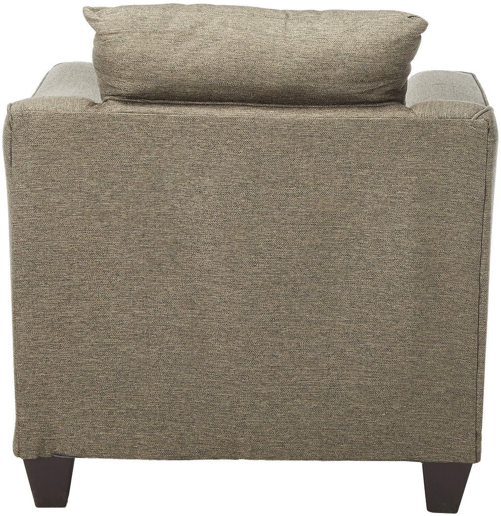 Salizar Upholstered Chair with Flared Arms Grey and Dark Espresso