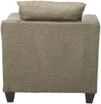 Salizar Upholstered Chair with Flared Arms Grey and Dark Espresso