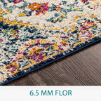 Livabliss Romaine Vintage Medallion Area Rug, 5'3'' X 7'6'', Orange