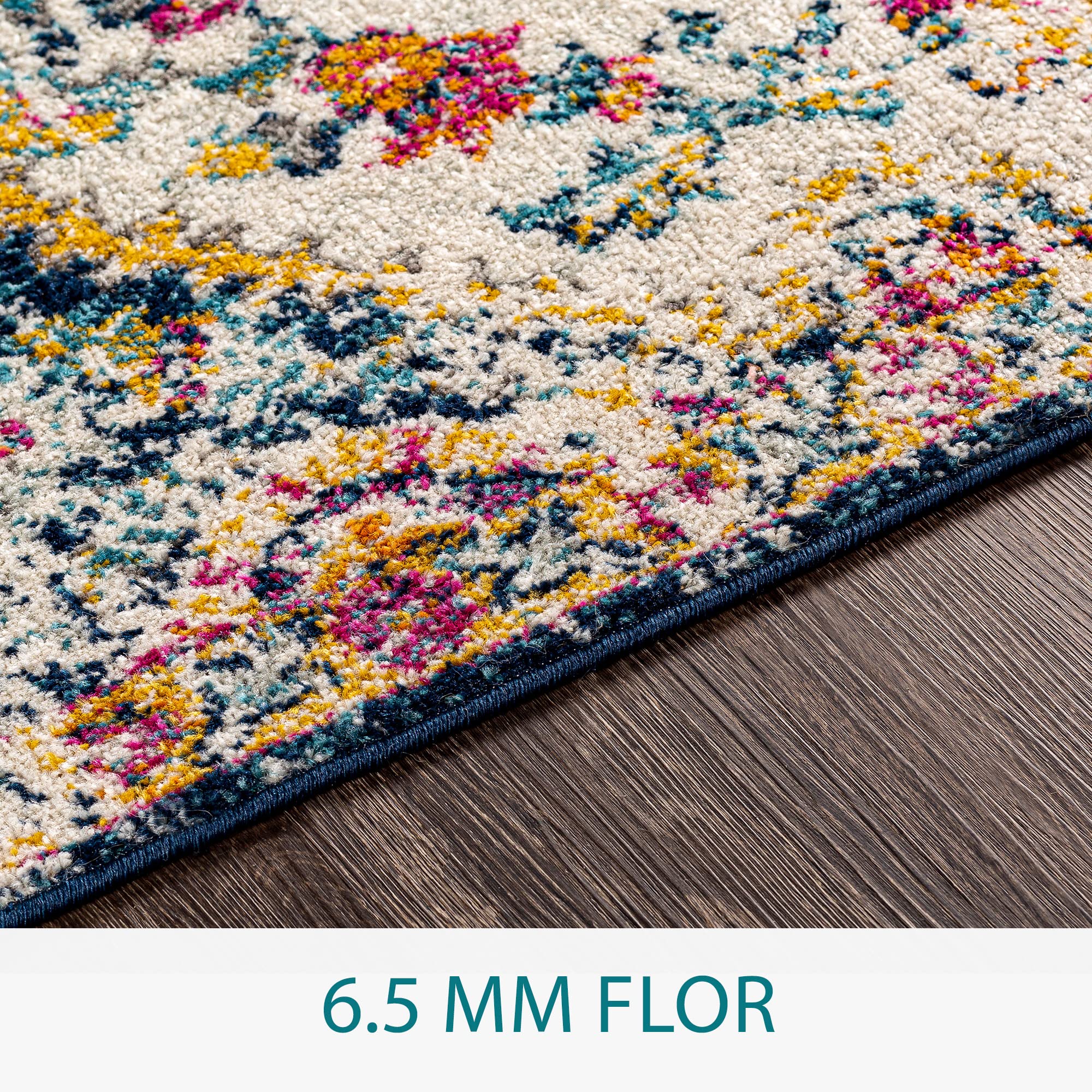 Livabliss Romaine Vintage Medallion Area Rug, 5'3'' X 7'6'', Orange