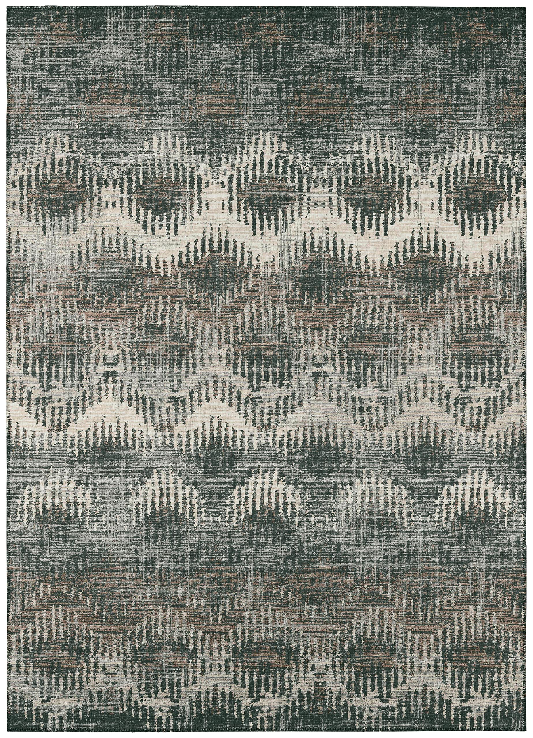 Addison Rugs Bravado Abv39 Shadow Washable 3' X 5' Indoor Outdoor Area Rug, Easy Clean, Machine Washable, Non Shedding, Bedroom, Entry, Living Room, Dining Room, Kitchen, Patio Rug