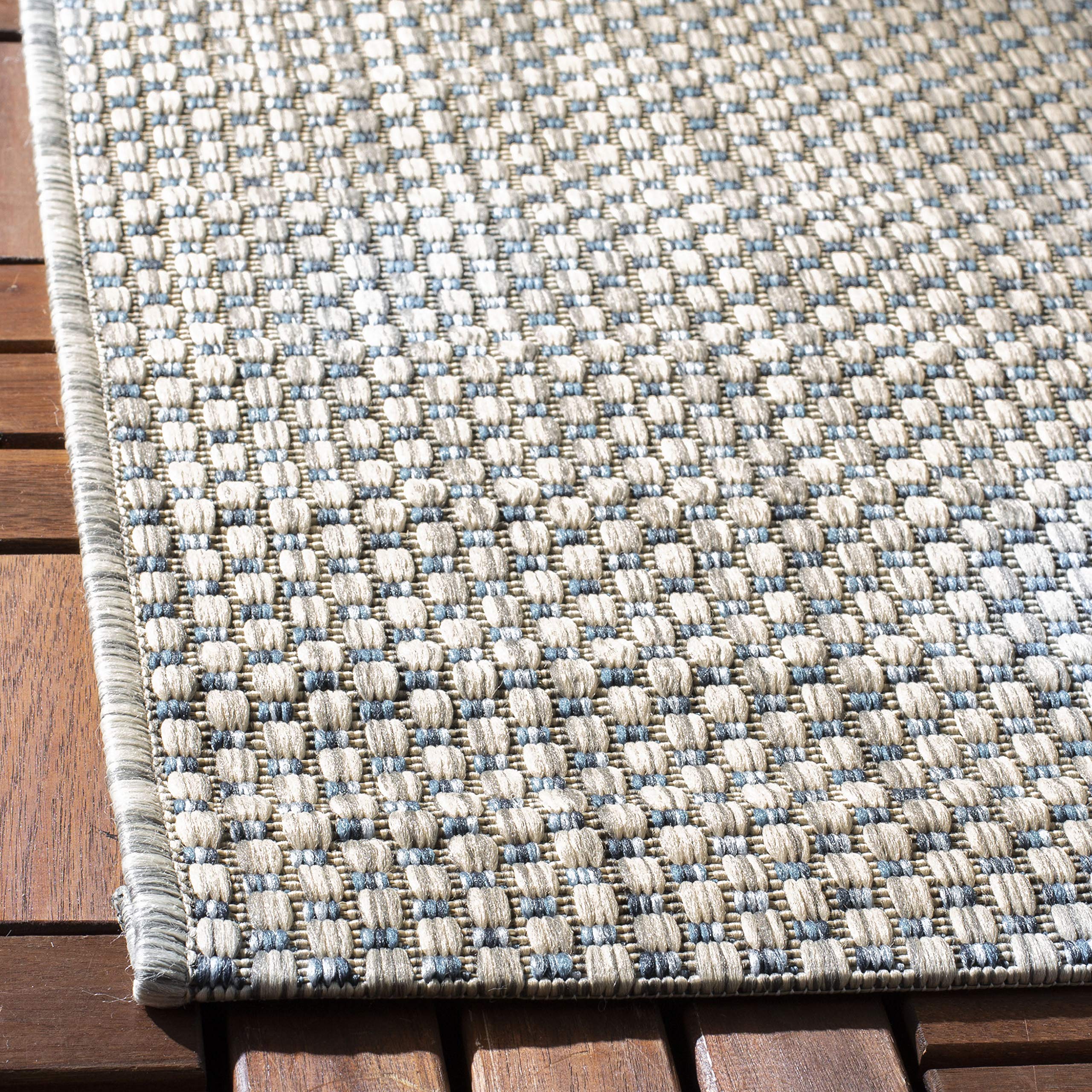 Safavieh Courtyard Collection 10' Square Red/Beige Cy8521 Indoor/Outdoor Non-Shedding Easy Cleaning Patio Backyard Porch Deck Mudroom Area Rug