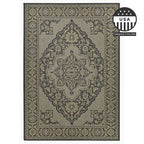 Fh Home Flat Woven Outdoor Rug - Waterproof, Easy To Clean, Stain Resistant - Premium Polypropylene Yarn - Vintage - Porch, Deck