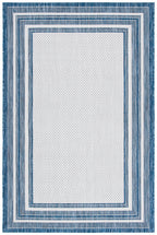 Safavieh Courtyard Collection 2' X 3'7' Ivory/Navy Cy8475 Indoor/ Outdoor Waterproof Easy Cleaning Patio Backyard Mudroom Accen