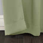 Sun Zero Easton Energy Saving Blackout Grommet Curtain Panel, 40' X 95', Sage Green