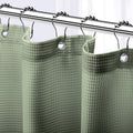 Neaterize Stall Shower Curtain Sage Green - Hotel Style Sage Green Shower Curtains For Bathroom With Waffle Design, 36X72 Inches
