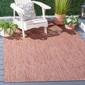 Safavieh Courtyard Collection Area Rug - 10 x 14, Red & Beige, Non-Shedding & Easy Care, Indoor/Outdoor & Washable-Ideal for P