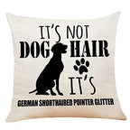M-Qizi German Shorthaired Pillow Covers, 18X18 Decorative Dog Pillow Covers, German Shorthaired Pointer Gifts, Dog Gifts For Wom